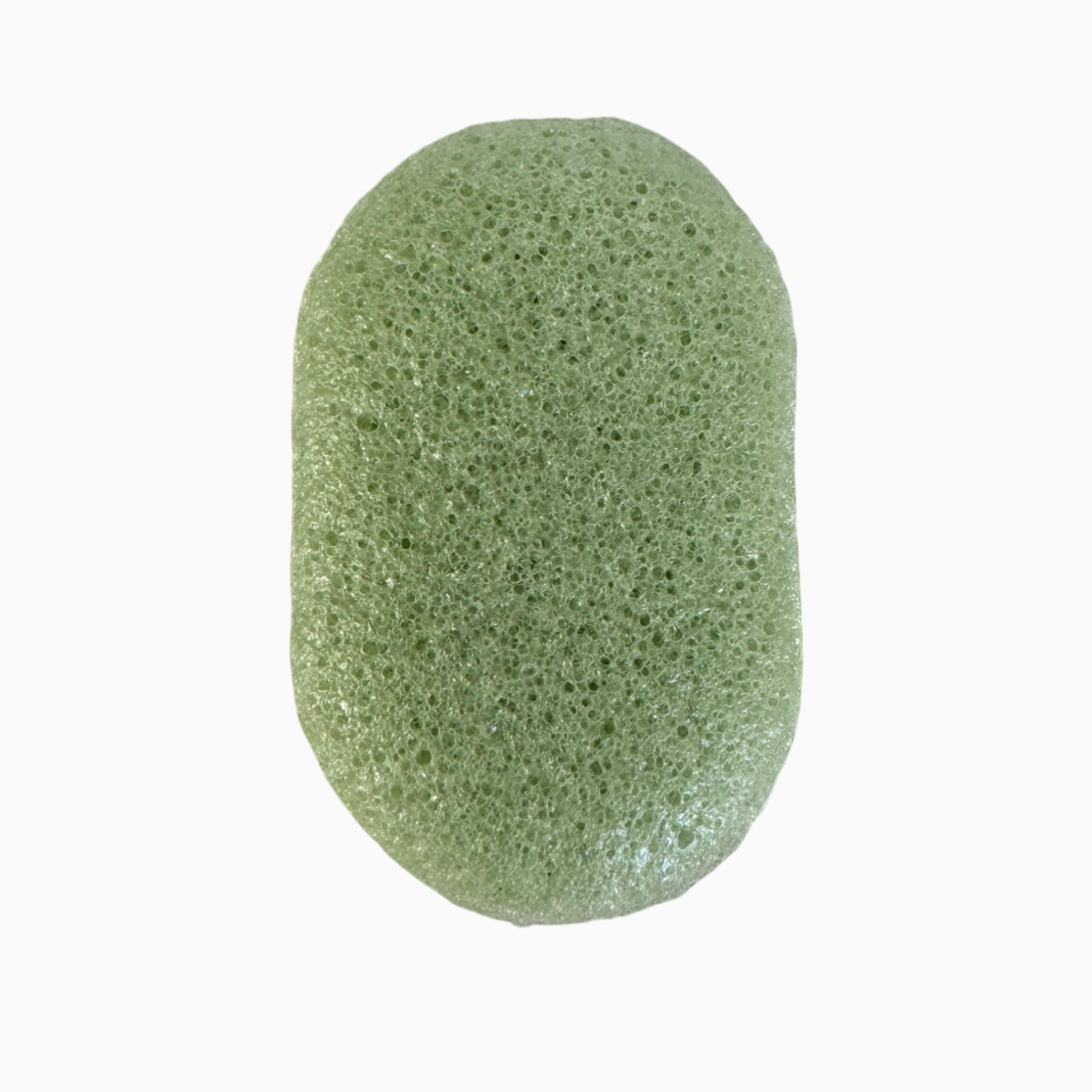 kyomi skin konjac sponge green tea, organic konjac sponge, green tea konjac sponge