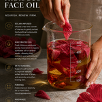 hibiscus oil infused with hibiscus petals