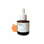 Bottle of Kyomi Hibiscus Organic Face Oil on a white background