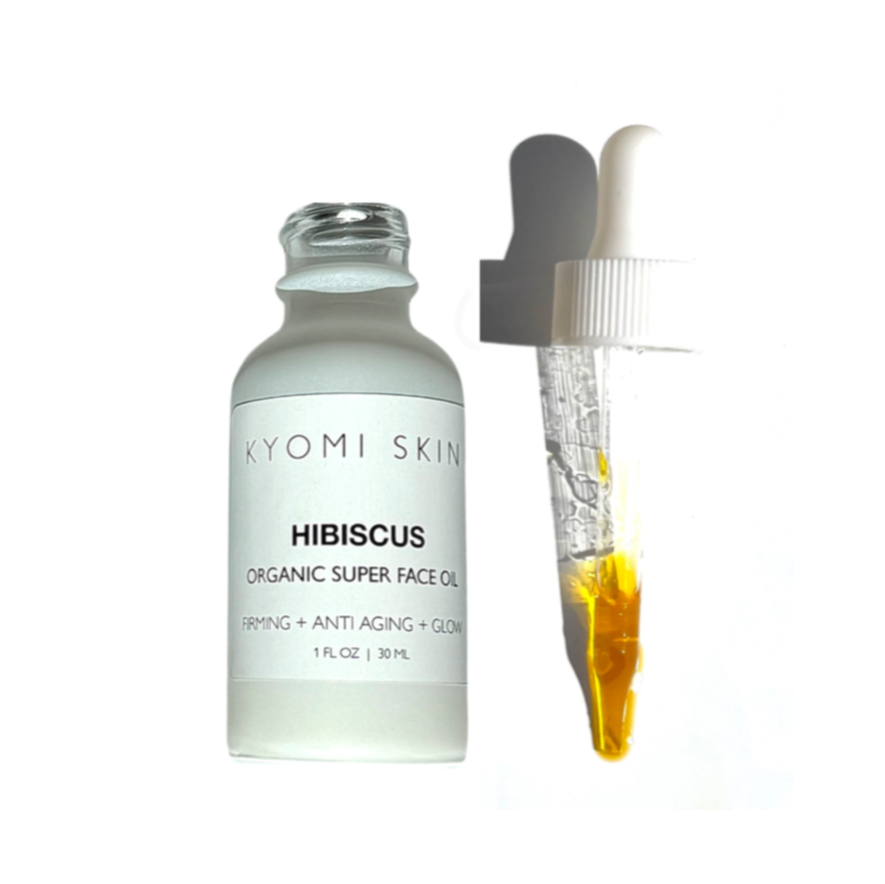KYOMI SKIN Hibiscus face oil, organic hibiscus oil, organic face oils, natural face oils, organic skincare