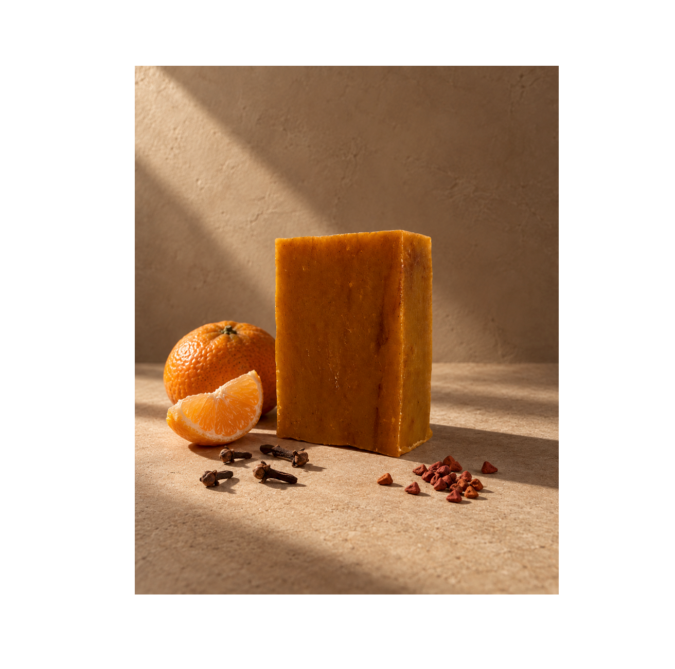 Satsuma Mandarin Spice Soap Brick - Natural Soap Bar