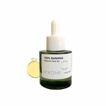 Bottle of KYOMI 100% Banana Organic Face Oil on a white background