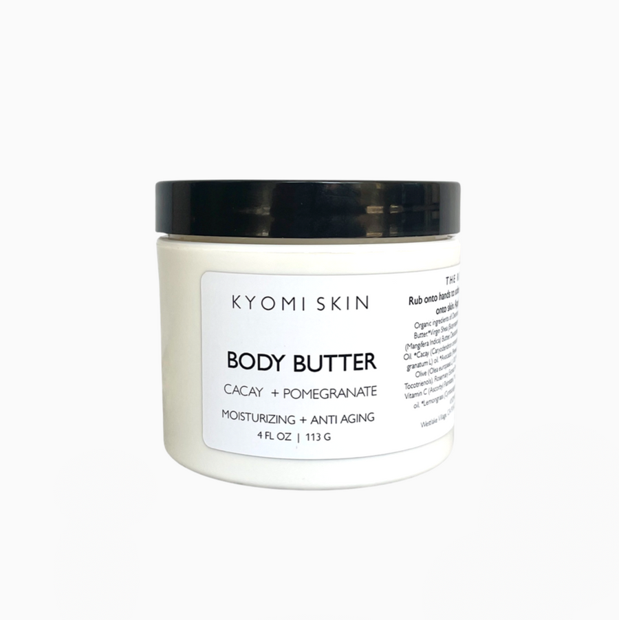 kyomi skin body butter, natural body butter organic body butter, cacay butter cacay body butter