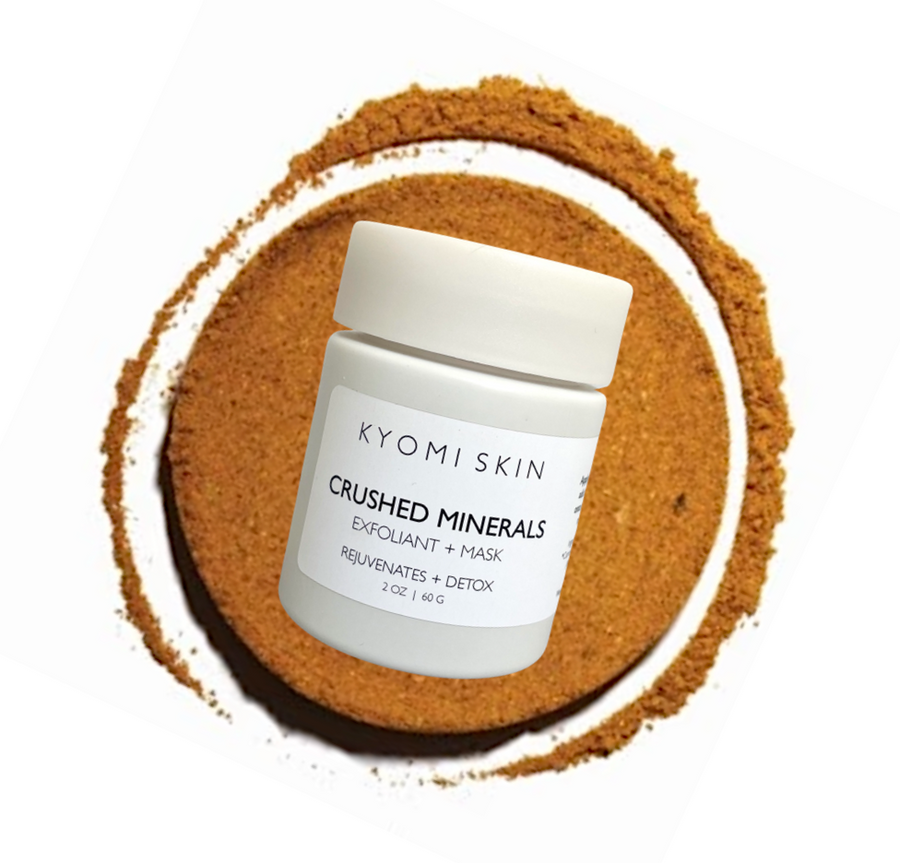 kyomi skin crushed minerals mask, red rhassoul facial mask, blue cambrian facial 