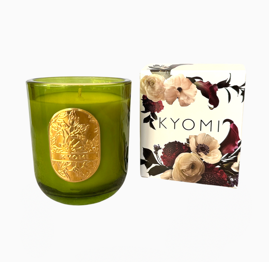 KYOMI CANDLE Mandarin Goji Berry  candle, luxury candles, best scented candles, strong candles