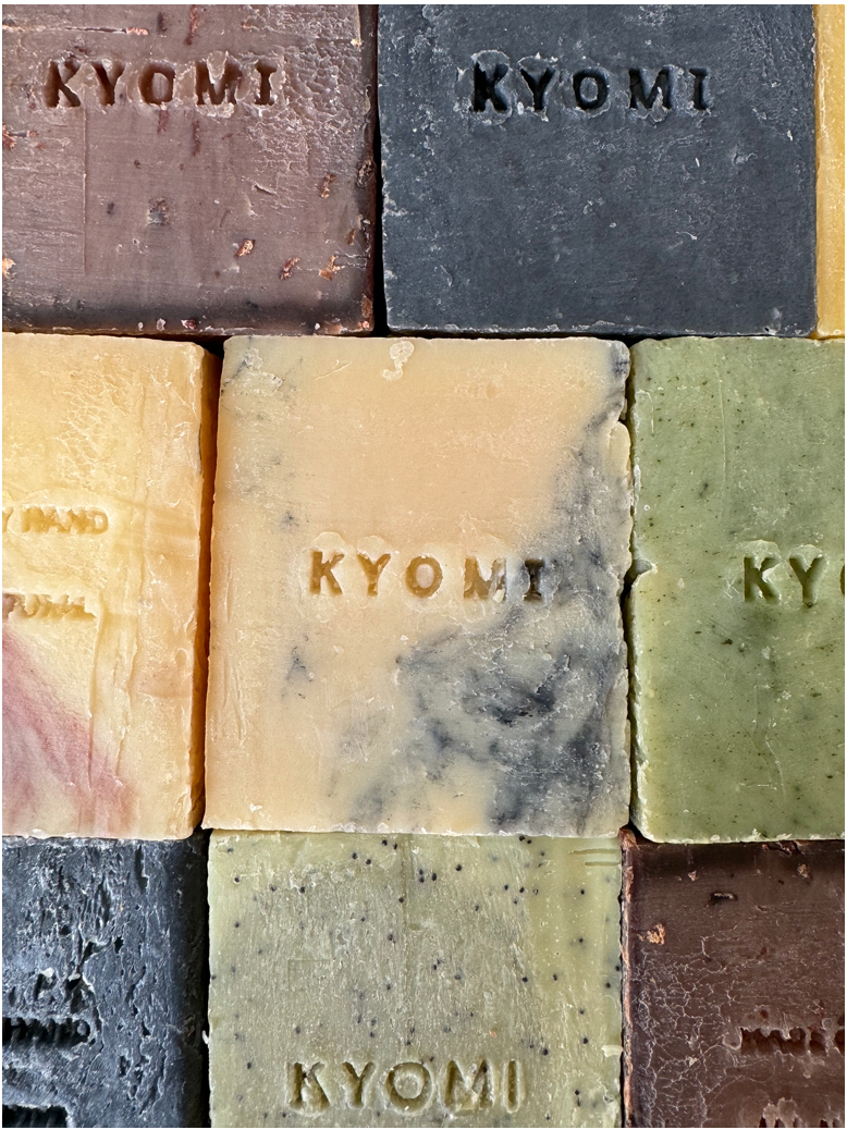 Kyomi skin, soap house, lemon rosemary soap, soap bricks,, natural soap, handmade soap, organic soap