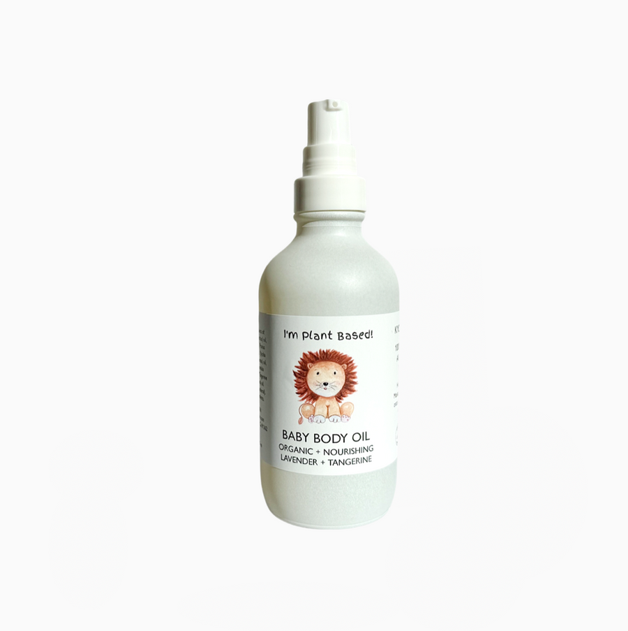 organic baby oil, natural baby oil, plant based baby oil