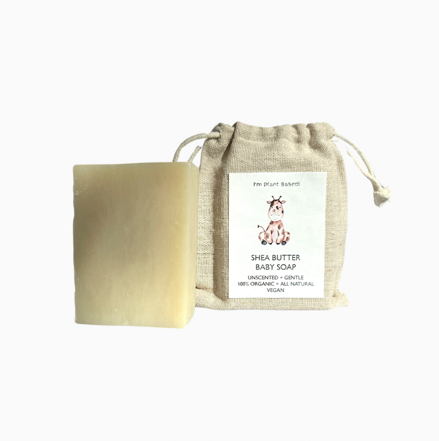 organic baby soap, organic shea butter baby soap, natural baby soap, unscented baby soap