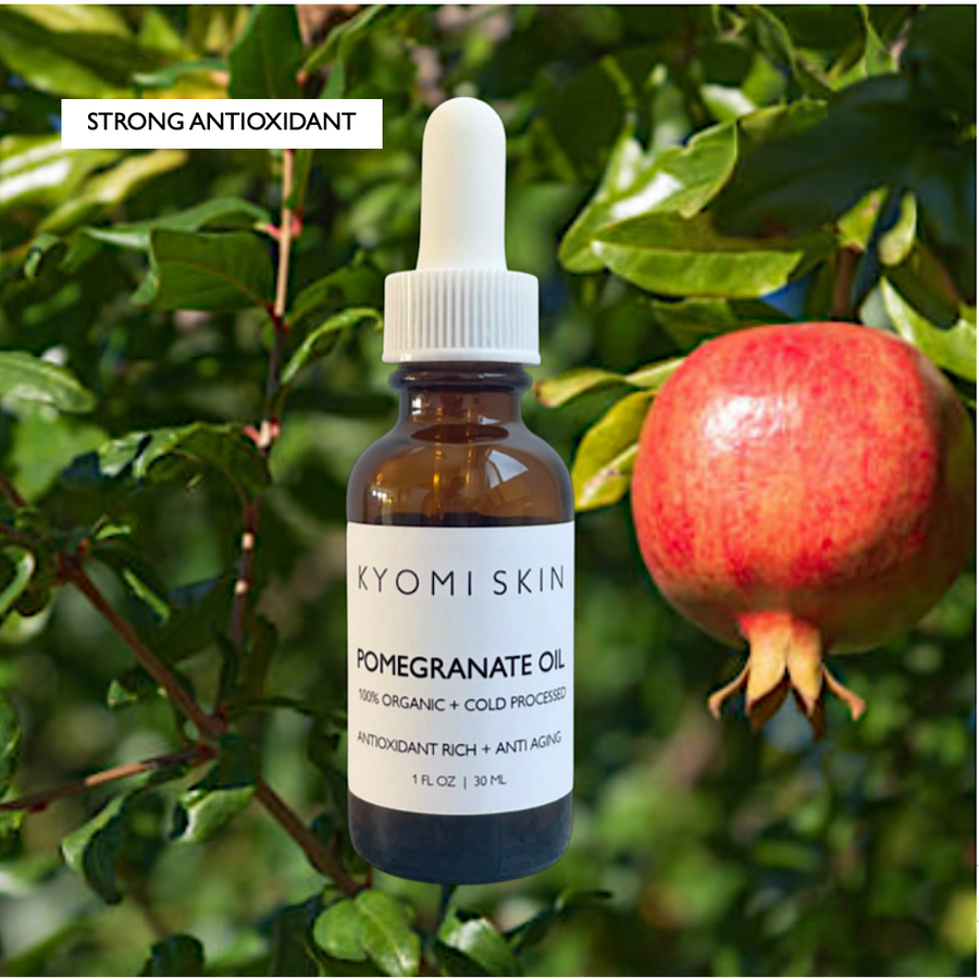 Pomegranate face oil, superfood skincare, superfood face oil, plant based skincare, organic face oil