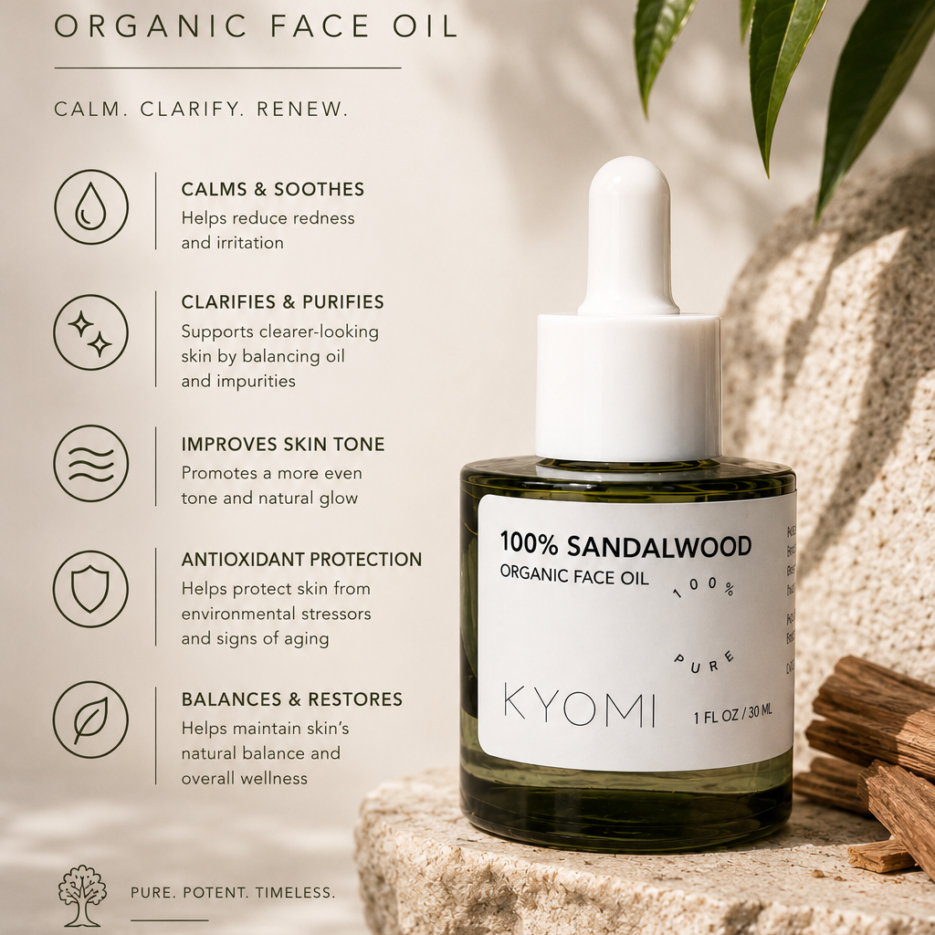 organic sandalwood face oil