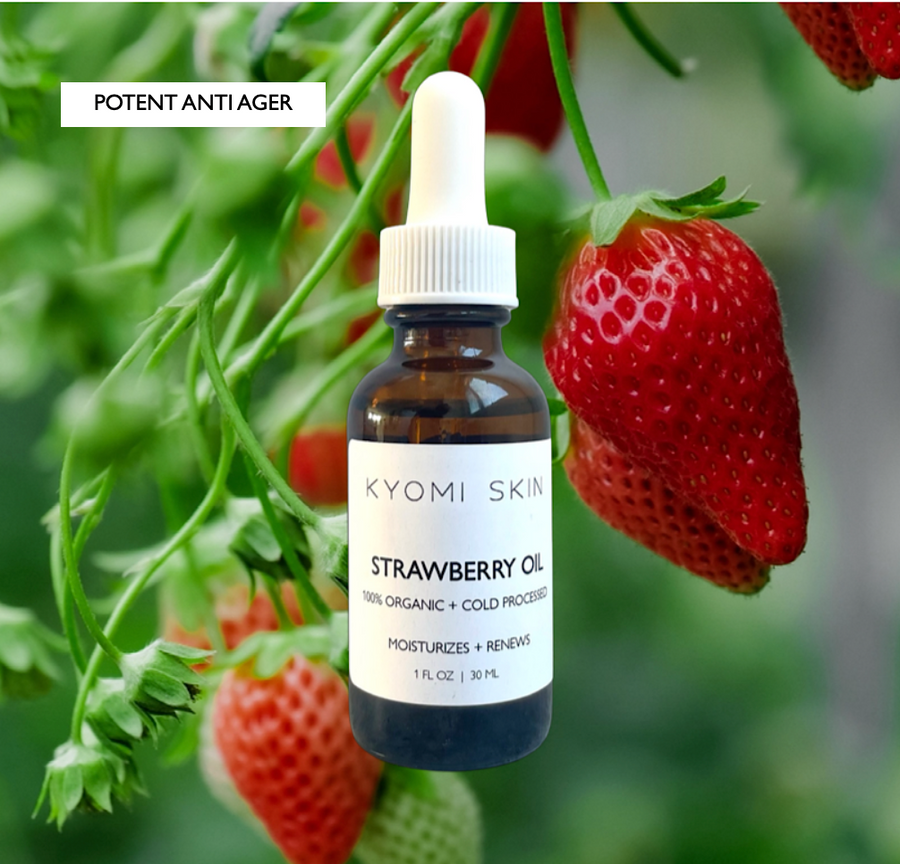 Organic Strawberry Face Oil- Potent Anti-Ager
