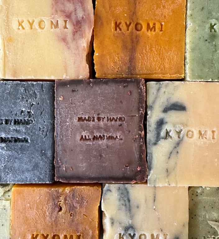 kyomi skin vanilla bean soap, vanilla soap, natural soap, artisan soap, soap house, soap bricks