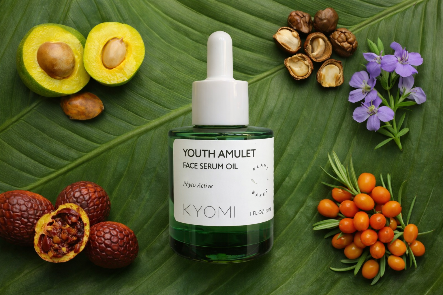 youth amulet face oil and serum